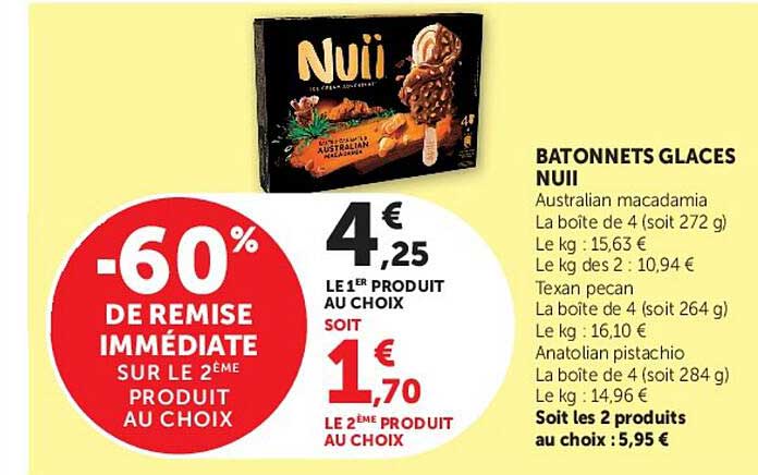 BATONNETS GLACES NUII