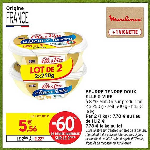 BEURRE TENDRE DOUX ELLE & VIRE