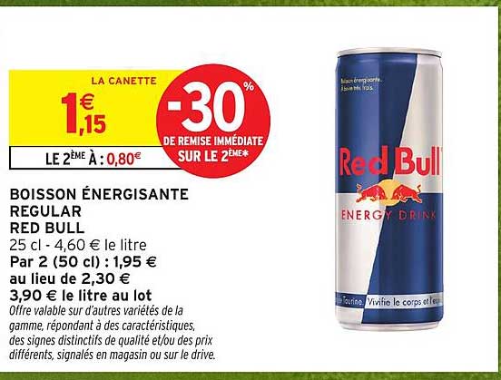 BOISSON ÉNERGISANTE REGULAR RED BULL