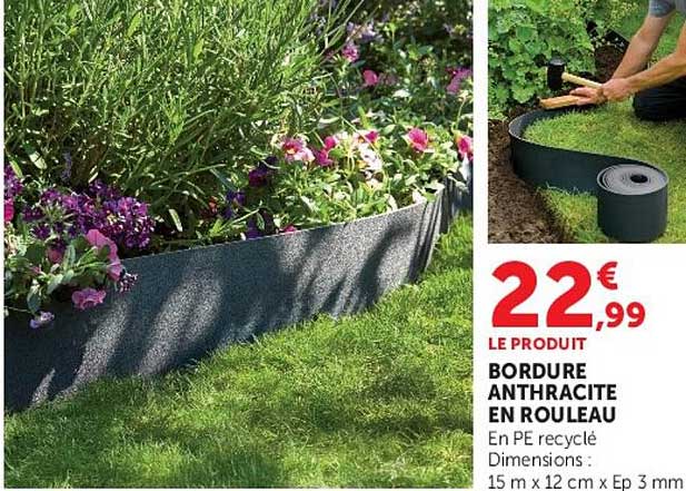 BORDURE ANTHRACITE EN ROULEAU