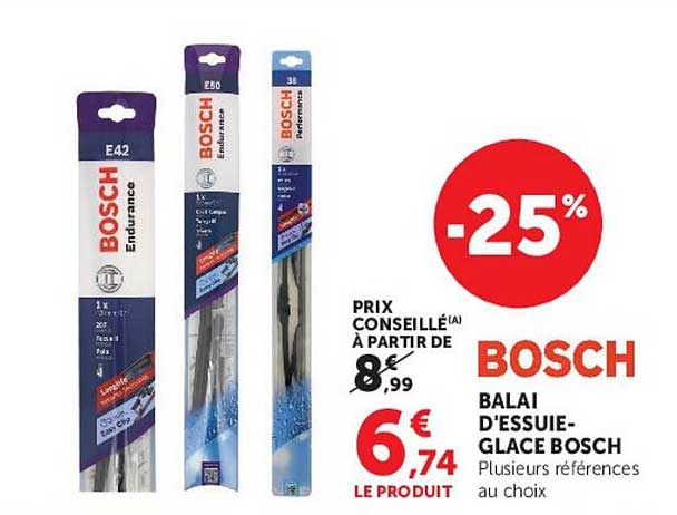 BOSCH BALAI D'ESSUIE-GLACE BOSCH