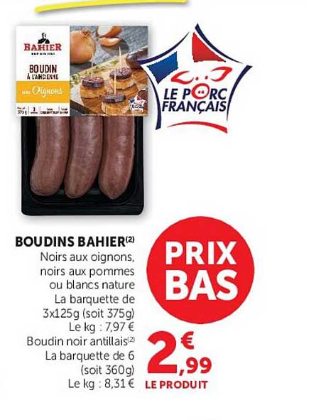 BOUDINS BAHIER