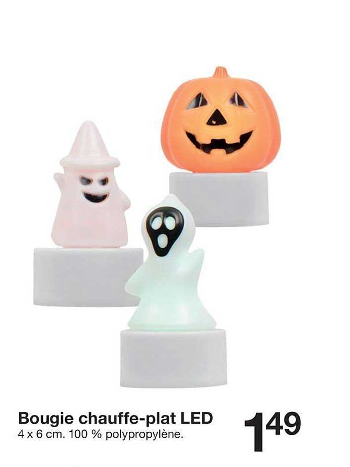 Bougie chauffe-plat LED
