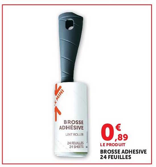BROSSE ADHESIVE 24 FEUILLES