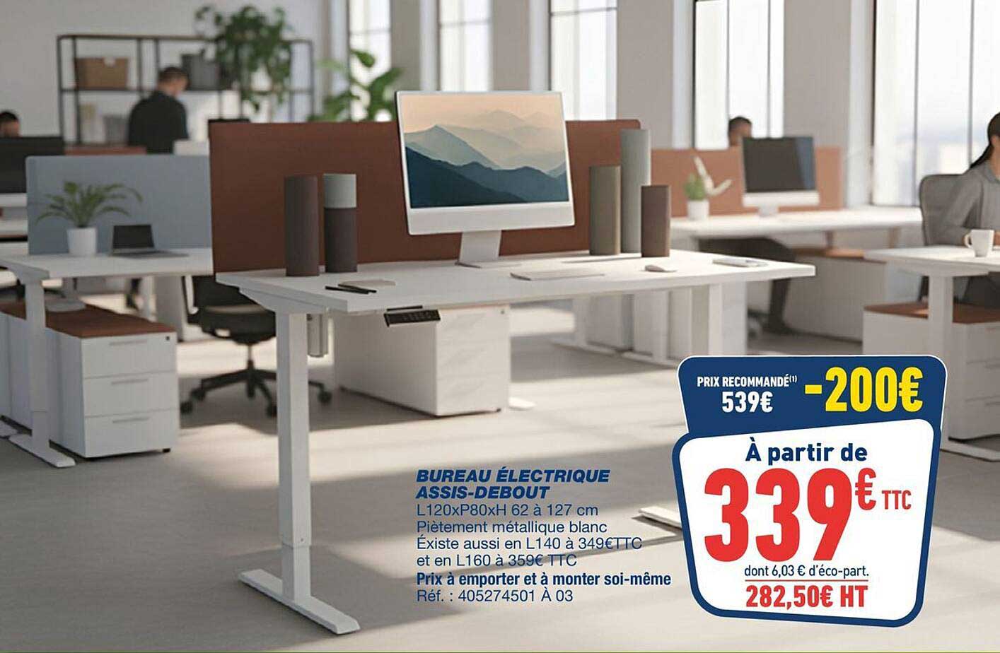 BUREAU ÉLECTRIQUE ASSIS-DEBOUT