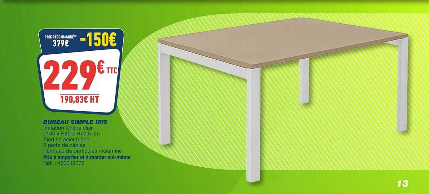 BUREAU SIMPLE IRIS