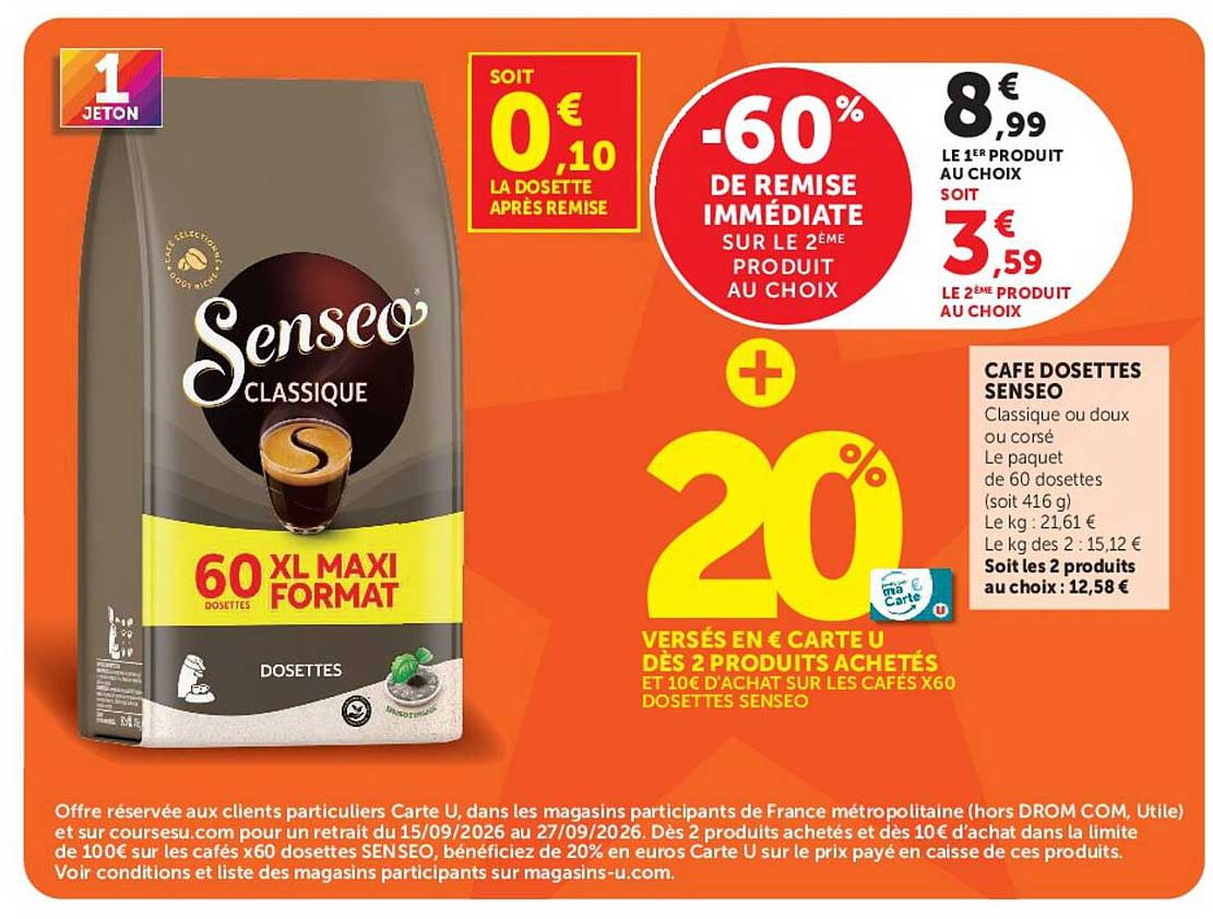 CAFÉ DOSETTES SENSEO