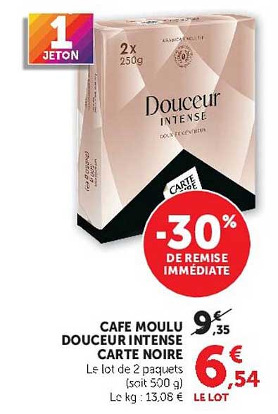CAFÉ MOULU DOUCEUR INTENSE CARTE NOIRE