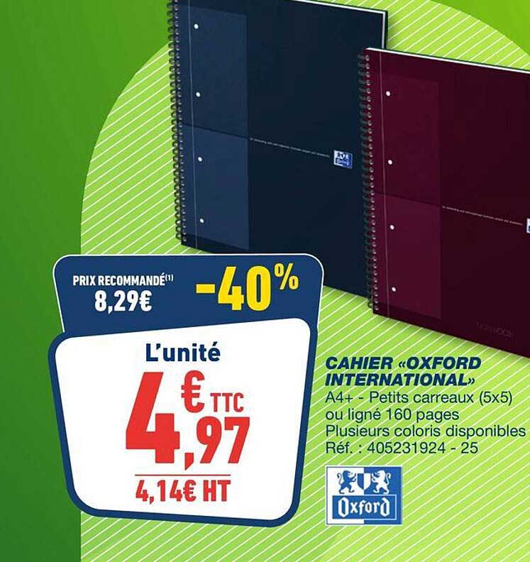CAHIER «OXFORD INTERNATIONAL»