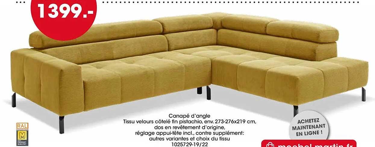 Canapé d’angle