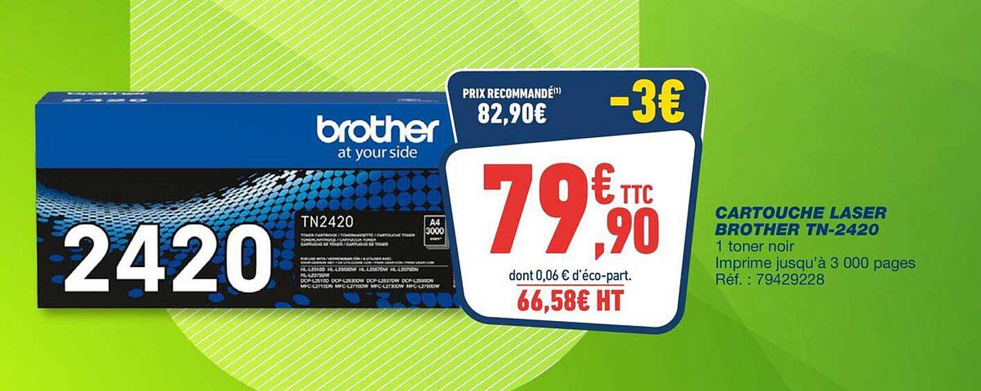 CARTOUCHE LASER BROTHER TN-2420