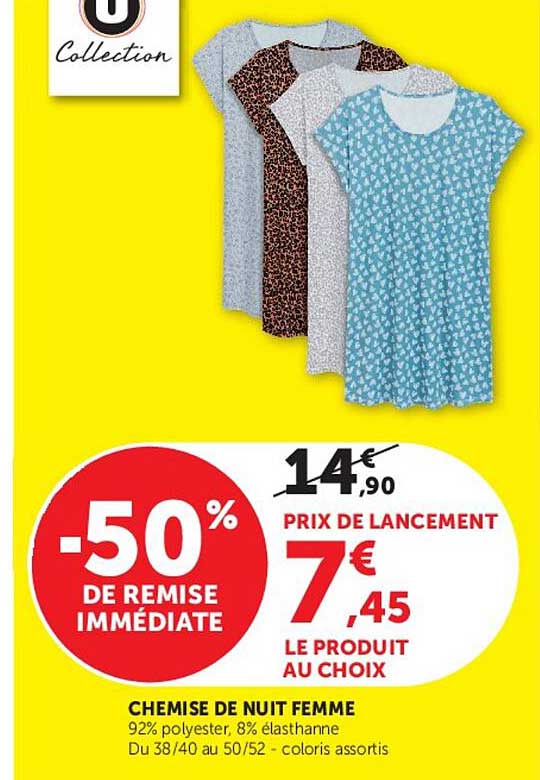 CHEMISE DE NUIT FEMME