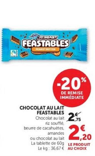 CHOCOLAT AU LAIT FEASTABLES