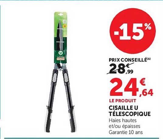 CISAILLE U TÉLESCOPIQUE