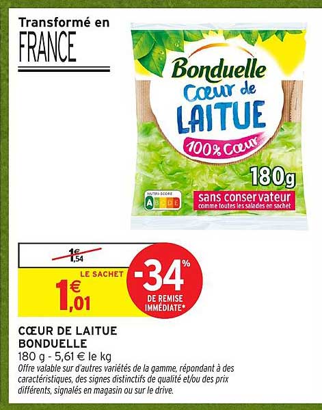 CŒUR DE LAITUE BONDUELLE