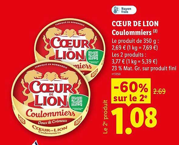 CŒUR DE LION Coulommiers