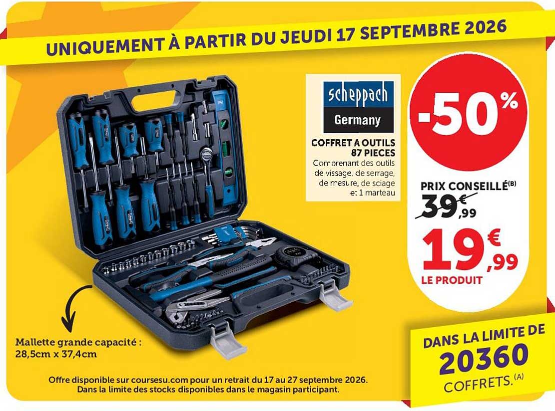COFFRET A OUTILS 87 PIECES