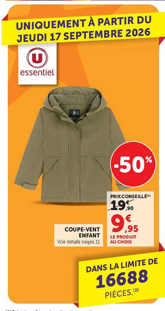 COUPE-VENT ENFANT