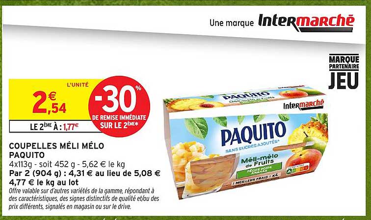 COUPELLES MÉLI MÉLO PAQUITO