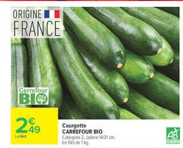 Courgette CARREFOUR BIO