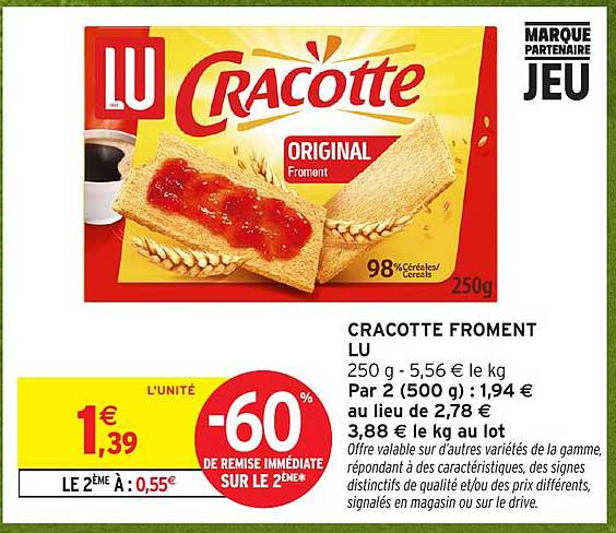 CRACOTTE FROMENT LU