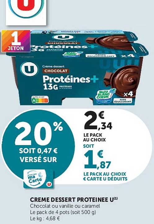 CREME DESSERT PROTEINEE U