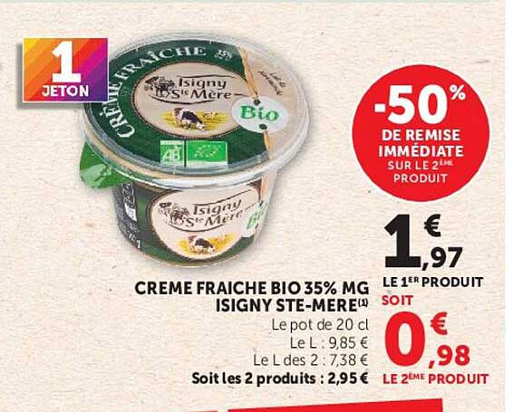 CREME FRAICHE BIO 35% MG ISIGNY STE-MERE(1)