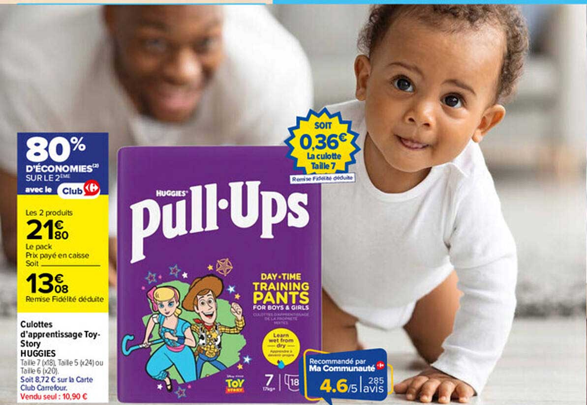 Culottes d’apprentissage Toy Story HUGGIES