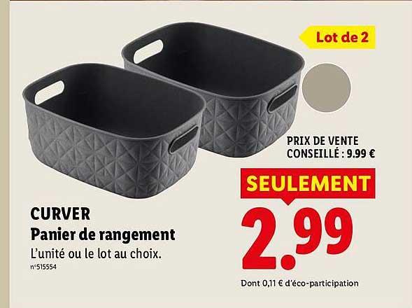 CURVER Panier de rangement