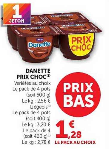 DANETTE PRIX CHOC