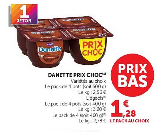 DANETTE PRIX CHOC