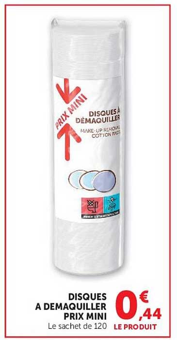 DISQUES A DEMAQUILLER PRIX MINI