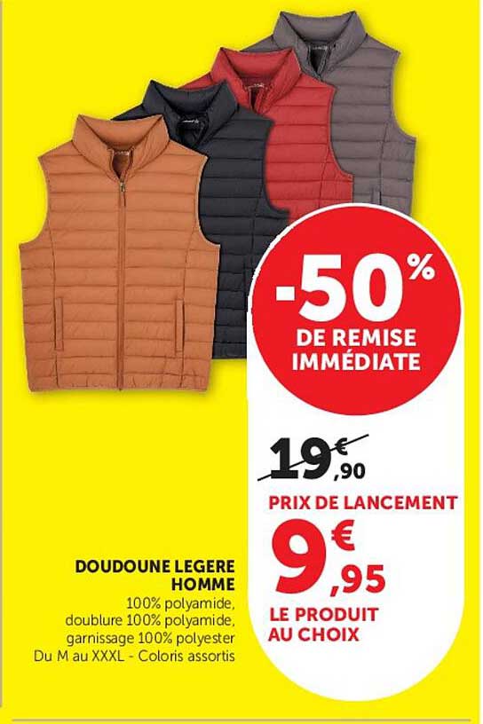 DOUDOUNE LEGERE HOMME