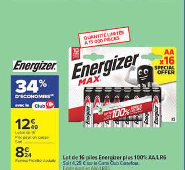 Energizer MAX AA x16 SPECIAL OFFER