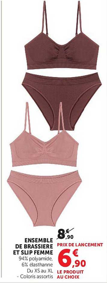 ENSEMBLE DE BRASSIERE ET SLIP FEMME