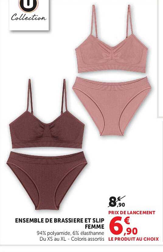 ENSEMBLE DE BRASSIERE ET SLIP FEMME