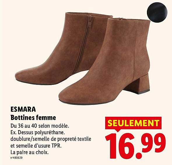 ESMARA Bottines femme