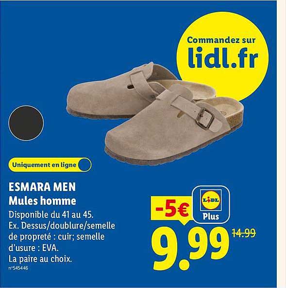 ESMARA MEN Mules homme