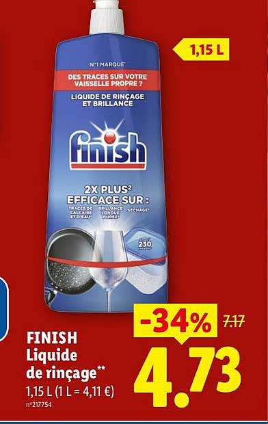 FINISH Liquide de rinçage**