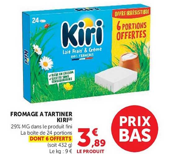FROMAGE A TARTINER KIRI