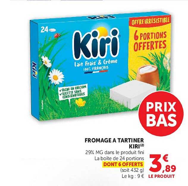 FROMAGE A TARTINER KIRI