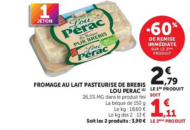 FROMAGE AU LAIT PASTEURISÉ DE BREBIS LOU PERAC (1)