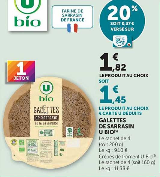 GALETTES DE SARRASIN U BIO