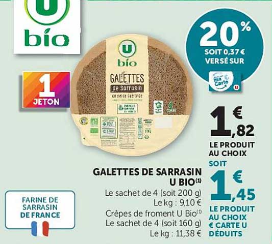 GALETTES DE SARRASIN U BIO