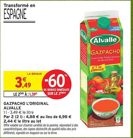 GAZPACHO L'ORIGINAL ALVALLE