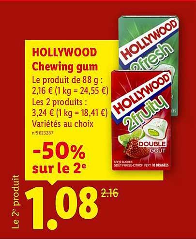 HOLLYWOOD Chewing gum
