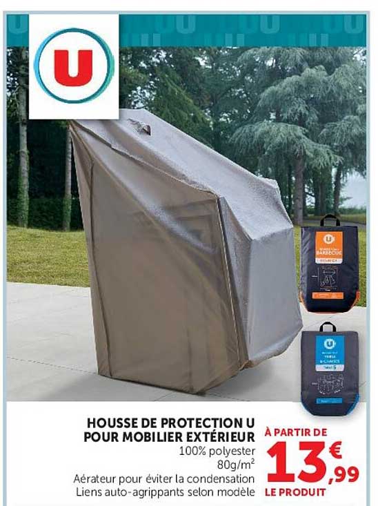 HOUSSE DE PROTECTION U POUR MOBILIER EXTÉRIEUR