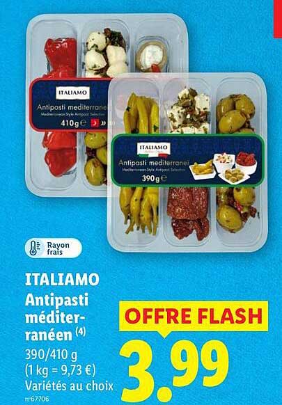 ITALIAMO Antipasti méditerranéen