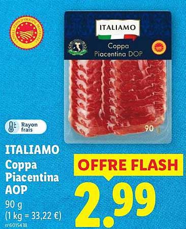 ITALIAMO Coppa Piacentina AOP 90 g (1 kg = 33,22 €)