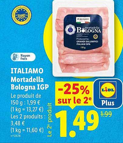 ITALIAMO Mortadella Bologna IGP